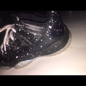 Custom Black Galaxy Jordan 11s